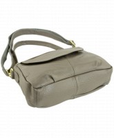 Женская кожаная серая сумка TRAUM (7322-18)