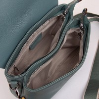 Женская кожаная сумка классическая ALEX RAI 99115 l.green
