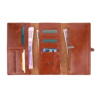 Портмоне из натуральной кожи Hi Art WP-08br Crystal Amber