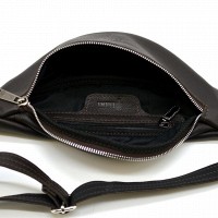 Кожаная коричневая сумка на пояс Tarwa fc-3005-4lx