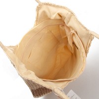 Пляжная плетеная сумка PODIUM 8051 beige