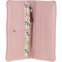 Женский кожаный кошелек Ashwood J56 PEACH WHIP с RFID защитой