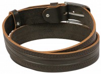 Кожаный мужской ремень Skipper 1137-38 коричневый ДхШ: 128х3,8 см.