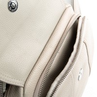 Женский молодежный кожаный клатч ALEX RAI 3904 pale grey