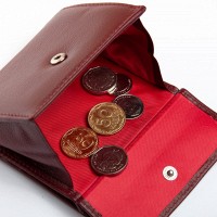 Женский кожаный кошелек Bright DR. BOND WS-33 wine red
