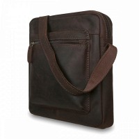 Мужская кожаная сумка Ashwood Patty Brown (Коричневый)