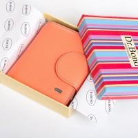 Женский кожаный кошелек Rainbow DR. BOND WRS-415-1 pink