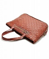 Женская плетенная коричневая сумка TRAUM из кожзама 7241-03