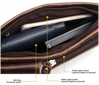 Коричневая сумка на пояс Vintage 14897