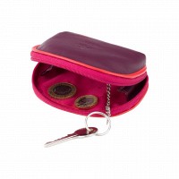Кожаная ключница Visconti rb63 plum m
