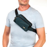 Мужская сумка на пояс Lanpad 61043 blue