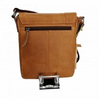 Мужская кожаная сумка через плечо HILL BURRY HB6154RB