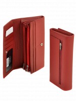 Женский кожаный красный кошелек Classik dr.Bond W501 red