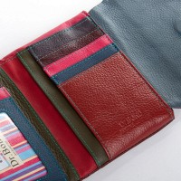 Женский кожаный кошелек Classik  DR. BOND WRS-239-1 wine red