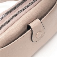 Женский молодежный кожаный клатч ALEX RAI 88085 beige