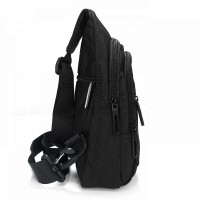 Мужская тканевая сумка-слинг Lanpad 80002 black