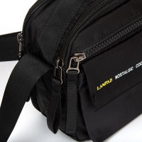 Мужская тканевая сумка через плечо Lanpad 4120 black