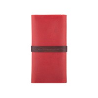 Портмоне из натуральной кожи красный Hi Art WP-08br Shabby Red Berry