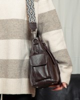 Женская кожаная сумка классическая ALEX RAI 91008-9 brown