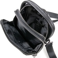 Мужская кожаная сумка через плечо BRETTON 407-42 black
