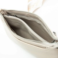 Женский молодежный кожаный клатч ALEX RAI 3092-1 l.beige