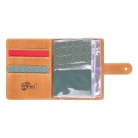 Кожаный картхолдер Hi Art «Let's Go Travel» CH-06 Shabby Honey