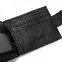 Мужской кожаный зажим для купюр BE BRETTON 163-33 black