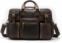 Мужская кожаная коричневая сумка Vintage 14881