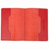 Кожаная обложка для паспорта GRANDE PELLE 11484 Красный