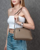Женская кожаная сумка ALEX RAI 8960 khaki