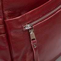 Женский кожаный рюкзак ALEX RAI 8635-9 bordo