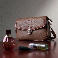 Молодежная женская кожаная сумка через плечо Vintage 22621 