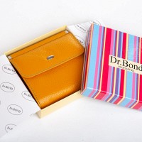 Женский кожаный кошелек Rainbow DR. BOND WRS-33-1 yellow