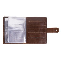 Кожаный картхолдер Hi Art «7 wonders of the world» CH-06 Crystal Olive