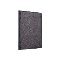 Обложка-органайзер для документов из кожи HiArt AD-01 Mehendi Art черная