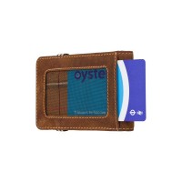 Мужской кожаный картхолдер Visconti BN1 Nelson с RFID (Oil Tan)