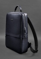 Мужской кожаный рюкзак BlankNote FOSTER BN-BAG-39-NAVY-BLUE