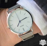 Женские часы Geneva Steel Silver (1366)