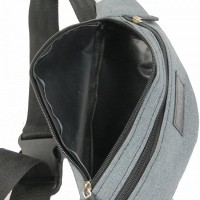 Сумка на пояс, бананка Wallaby 2906-2 серая