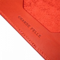Кожаная обложка для паспорта GRANDE PELLE 11483 Красный