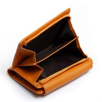 Женский кожаный кошелек Bright DR. BOND WS-31 yellow