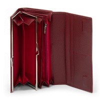 Женский кожаный кошелек Bright DR. BOND W46-2 wine red
