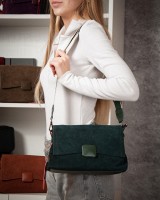 Женская замшевая сумка ALEX RAI 99115-1 green