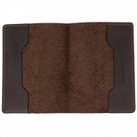 Кожаная обложка для паспорта GRANDE PELLE 11481 Коричневый