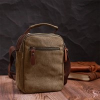 Мужская тканевая сумка через плечо Vintage 22219 