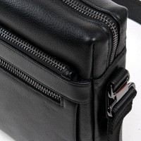 Мужская кожаная сумка через плечо BRETTON 3687-4 black