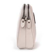 Молодежный клатч из кожи ALEX RAI 88089 white