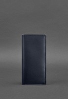 Кожаное портмоне-купюрник BlankNote 11.0 темно-синее Краст BN-PM-11-NAVY-BLUE
