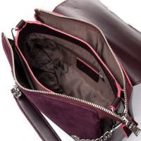 Женская замшевая сумка ALEX RAI 9717-220 bordo