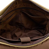 Мужская сумка через плечо из кожи и ткани TARWA RCh-6600-4lx